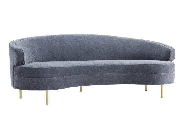 BAILA GRAY VELVET SOFA - Image 2