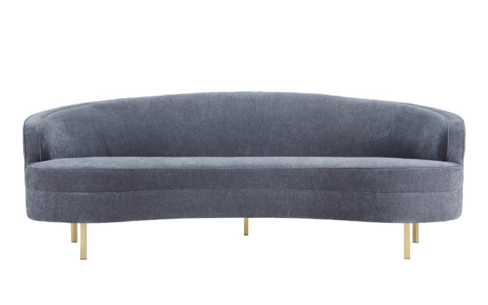 BAILA GRAY VELVET SOFA - Image 4