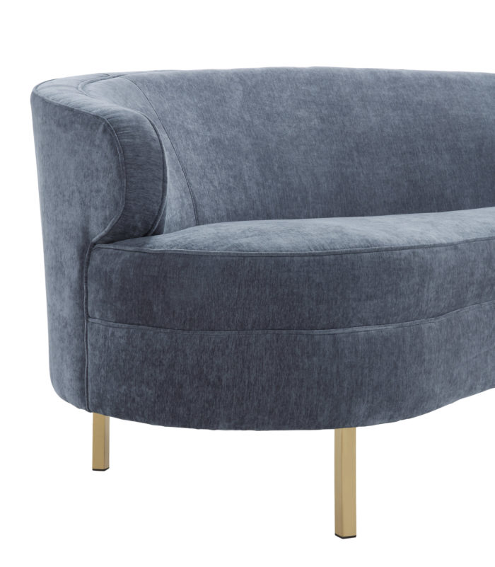 BAILA GRAY VELVET SOFA - Image 6