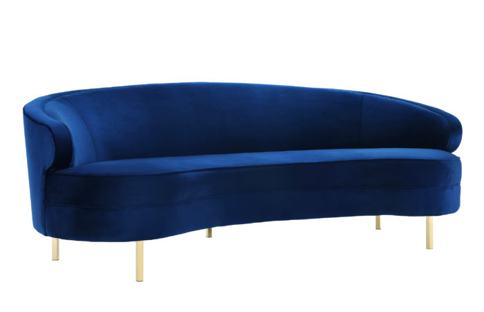 BAILA NAVY VELVET SOFA - Image 2