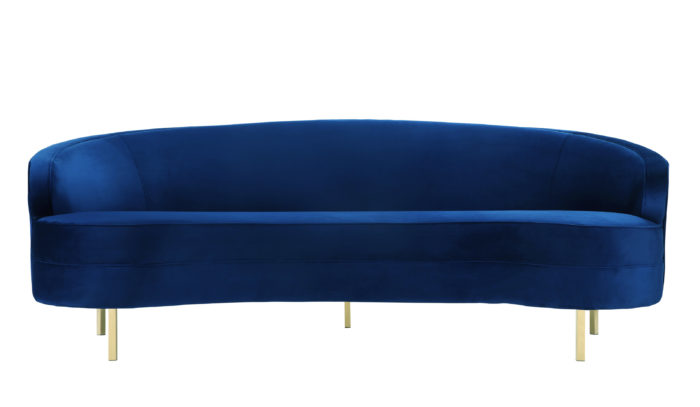 BAILA NAVY VELVET SOFA - Image 4
