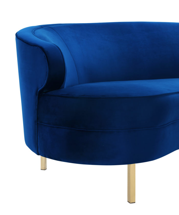 BAILA NAVY VELVET SOFA - Image 6