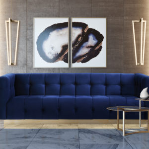 ROMA NAVY VELVET SOFA