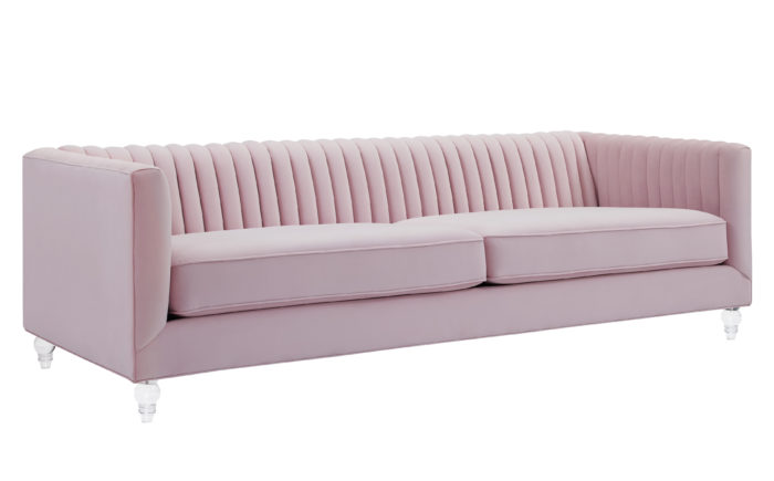 AVIATOR BLUSH VELVET SOFA - Image 3