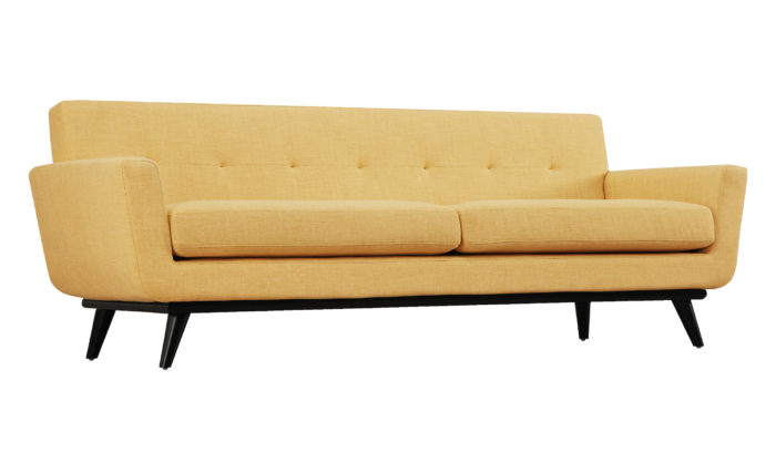 JAMES MUSTARD YELLOW LINEN SOFA - Image 10