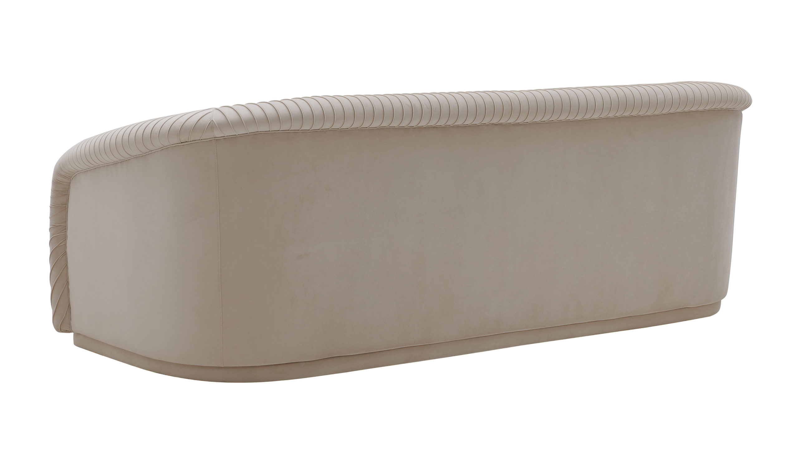 YARA PLEATED BEIGE VELVET - Image 4