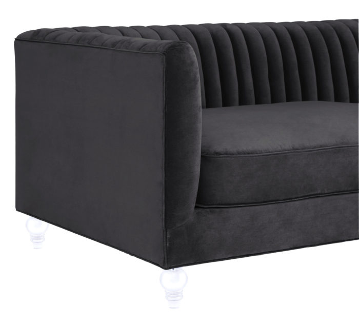 AVIATOR GREY VELVET SOFA - Image 5