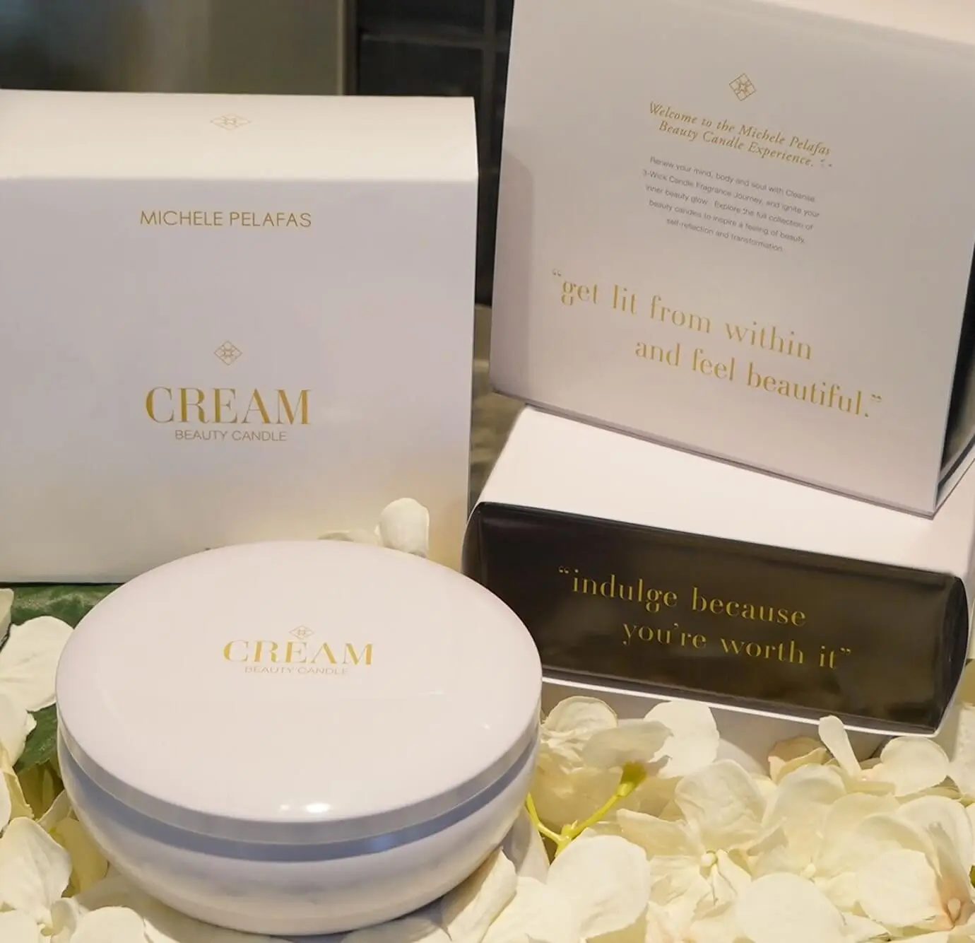 Cream Beauty Candle