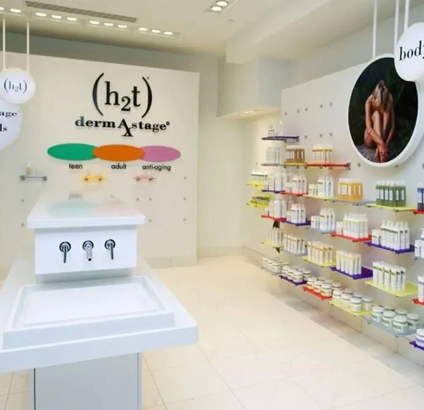 custom wall-mounted display fixture